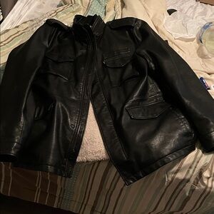 Levi's Black and Cream Jacket